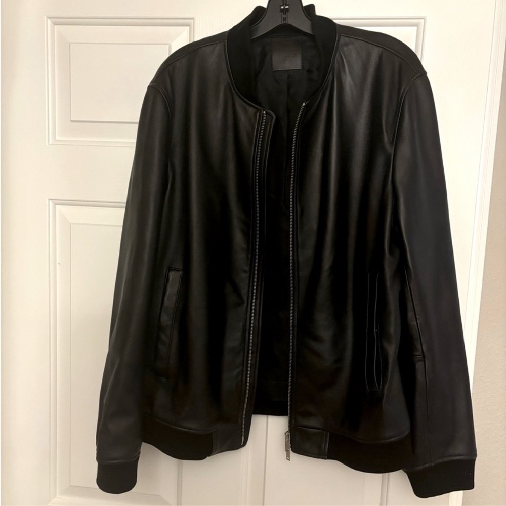 Theory Black Bomber Jacket